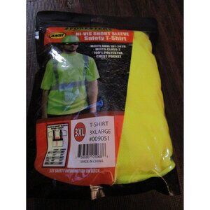 Forester Men's Class 2 High Visibility Yellow Short Sleeve Safety T-Shirt 3XL